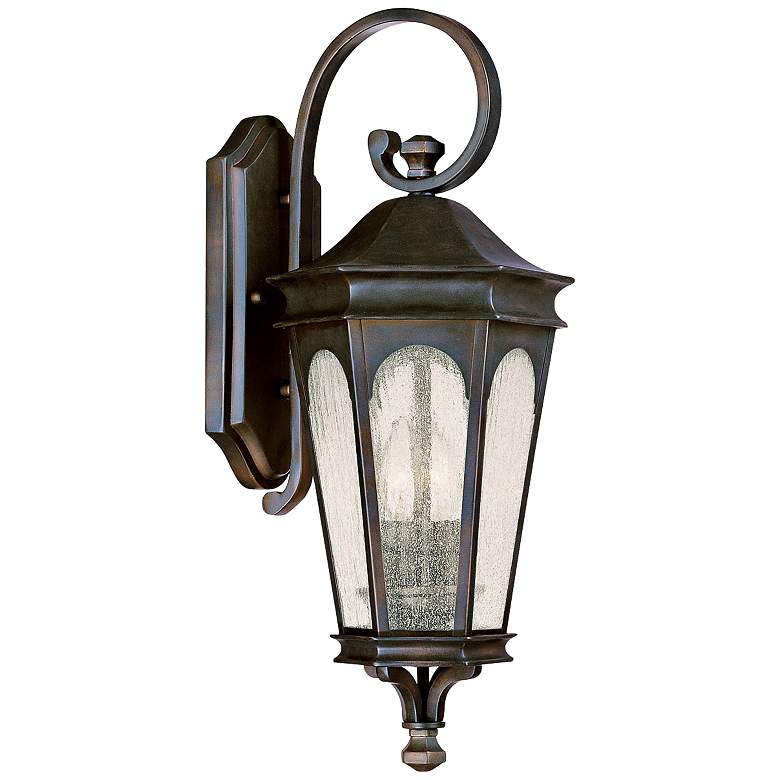 Image 1 Capital Inman Park 17 inchH Scroll Bronze Outdoor Wall Light