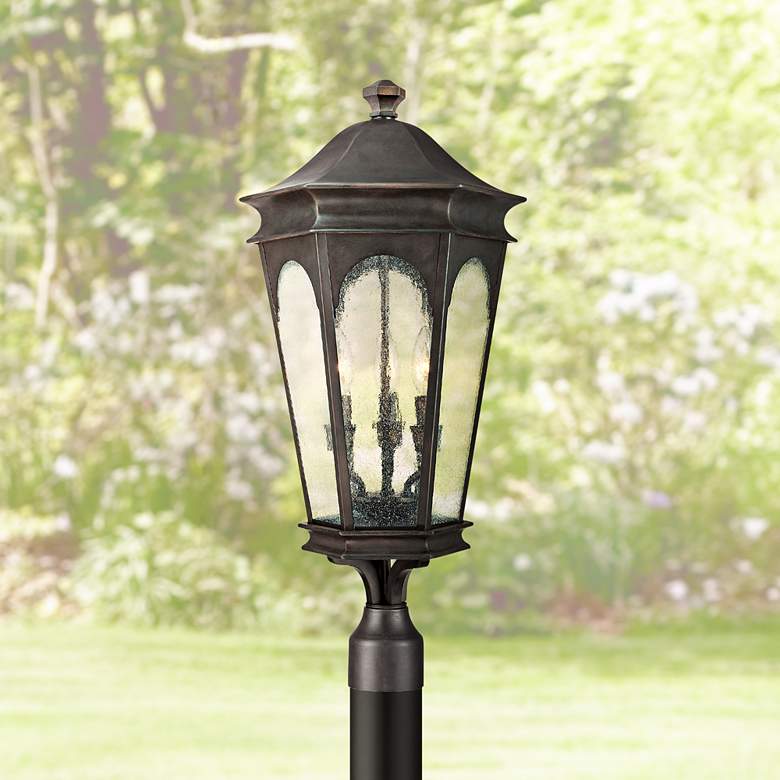 Image 1 Capital Inman Park 28" High Old Bronze Outdoor Post Light