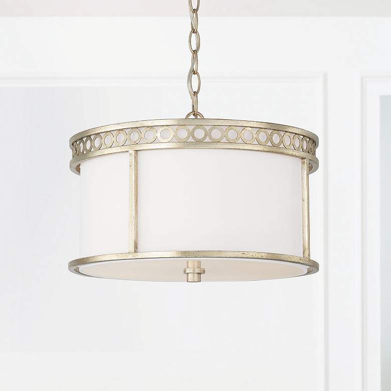 Image 1 Capital Isabella 15 1/4" Wide Winter Gold Drum Ceiling Light