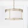 1_Capital Isabella 15 1/4" Wide Winter Gold Drum Ceiling Light
