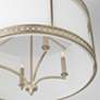 3_Capital Isabella 26" Wide Winter Gold Drum Pendant Light more views