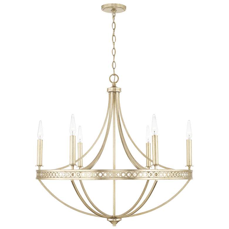 Image 2 Capital Isabella 30 1/4" Wide Winter Gold 6-Light Chandelier