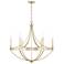 Capital Isabella 30 1/4" Wide Winter Gold 6-Light Chandelier