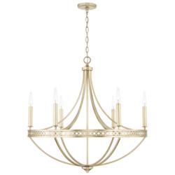 Capital Isabella 30 1/4" Wide Winter Gold 6-Light Chandelier