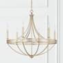 1_Capital Isabella 30 1/4" Wide Winter Gold 6-Light Chandelier