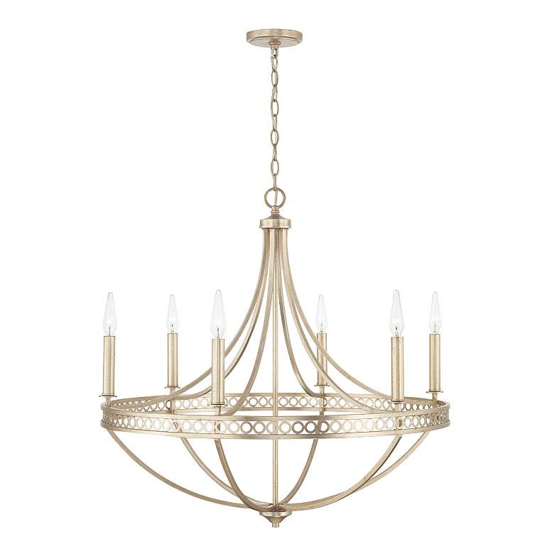 Image 4 Capital Isabella 30 1/4" Wide Winter Gold 6-Light Chandelier more views