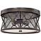 Capital Jackson 15 3/4"W Oiled Bronze Cage Ceiling Light