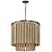 Capital Jada 24"W Dark Brass and Mango Wood Pendant Light
