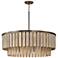 Capital Jada 30" Wide Dark Brass 2-Layer Pendant Light