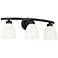 Capital Jameson 21" Wide Matte Black 3-Light Bath Light