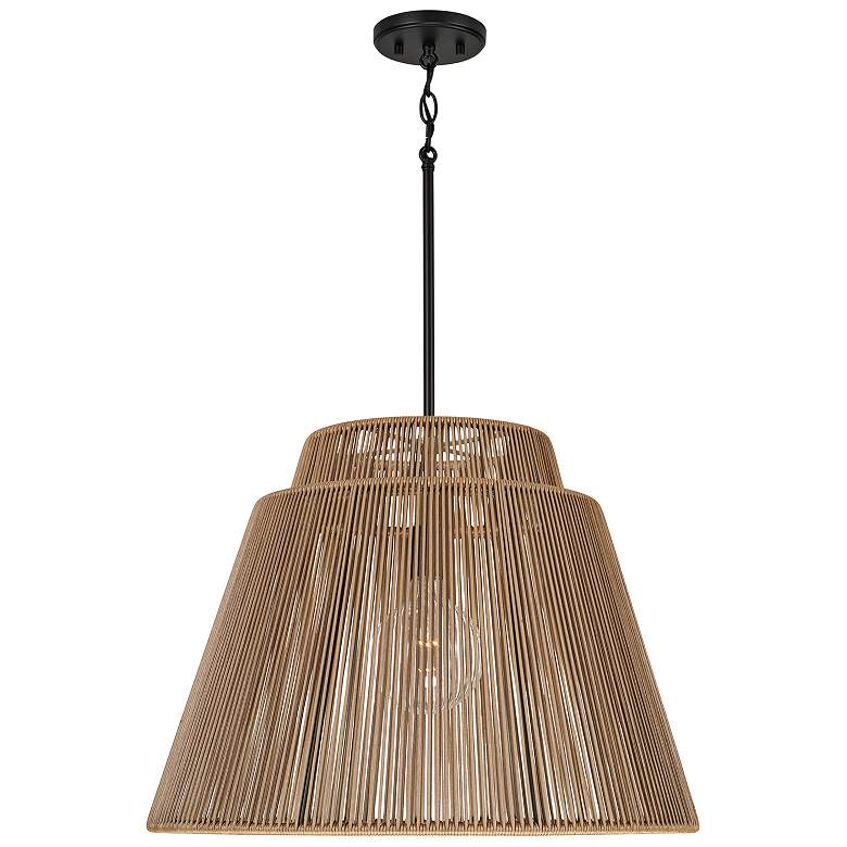 Image 2 Capital Jasper 17"H Sienna and Black Outdoor Hanging Light