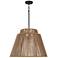 Capital Jasper 17"H Sienna and Black Outdoor Hanging Light