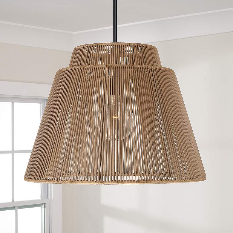 Image 3 Capital Jasper 17"H Sienna and Black Outdoor Hanging Light more views