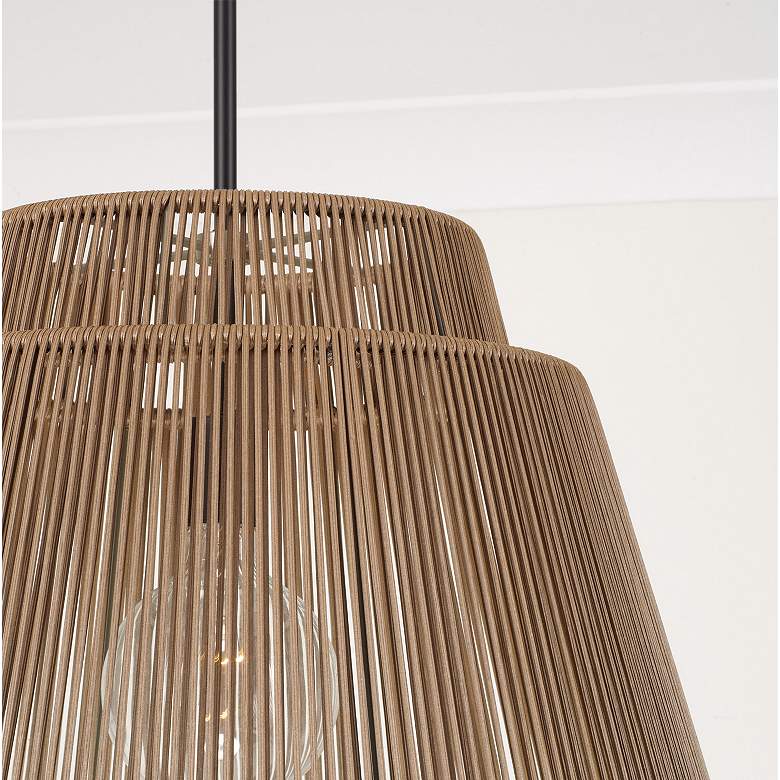 Image 4 Capital Jasper 17"H Sienna and Black Outdoor Hanging Light more views