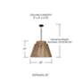 5_Capital Jasper 17"H Sienna and Black Outdoor Hanging Light more views