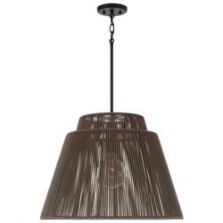 Capital Jasper 23" Wide Umber and Black Pendant Light