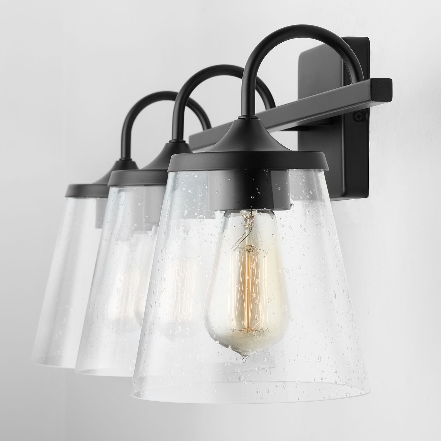 Image 3 Capital Jayne 24 1/4" Wide Matte Black 3-Light Bath Light more views