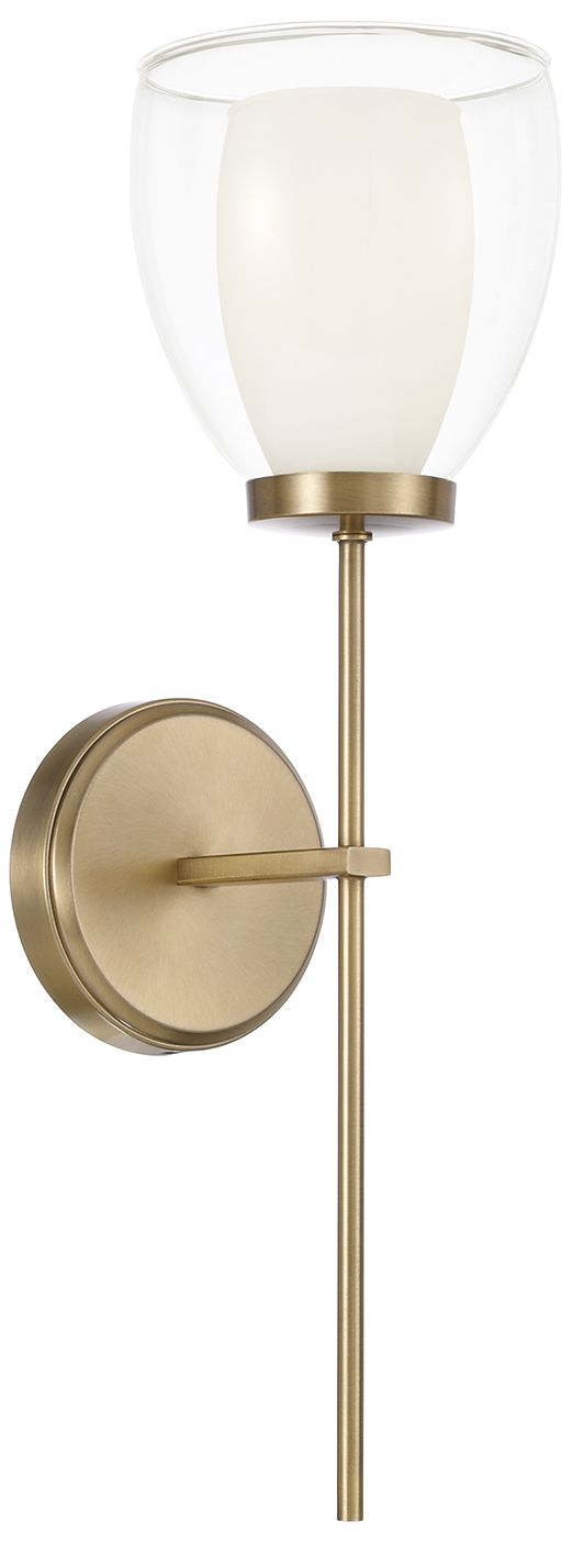 Image 2 Capital Joss 20" High Aged Brass Wall Sconce