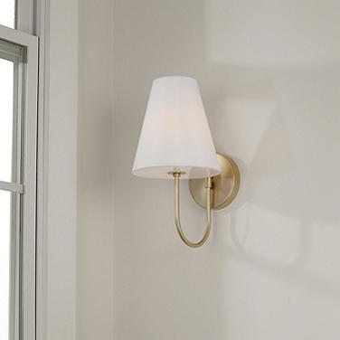 Capital Julia 14" High Matte Brass Wall Sconce