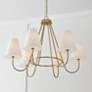 4_Capital Julia 36" Wide Matte Brass 6-Light Chandelier more views