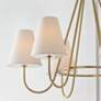 6_Capital Julia 36" Wide Matte Brass 6-Light Chandelier more views