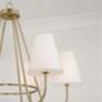 7_Capital Julia 36" Wide Matte Brass 6-Light Chandelier more views