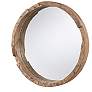 1_Capital Julie 36" Natural Reclaimed Wood Round Wall Mirror