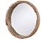 Capital Julie 36" Natural Reclaimed Wood Round Wall Mirror