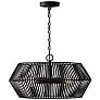 2_Capital Kaiya 22" Wide Matte Black 4-Light Pendant