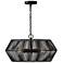 Capital Kaiya 22" Wide Matte Black 4-Light Pendant