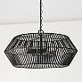 1_Capital Kaiya 22" Wide Matte Black 4-Light Pendant