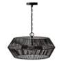 5_Capital Kaiya 22" Wide Matte Black 4-Light Pendant more views