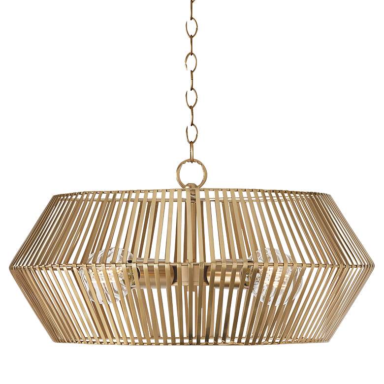 Image 3 Capital Kaiya 22" Wide Matte Brass 4-Light Pendant