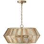 3_Capital Kaiya 22" Wide Matte Brass 4-Light Pendant