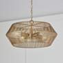 2_Capital Kaiya 22" Wide Matte Brass 4-Light Pendant