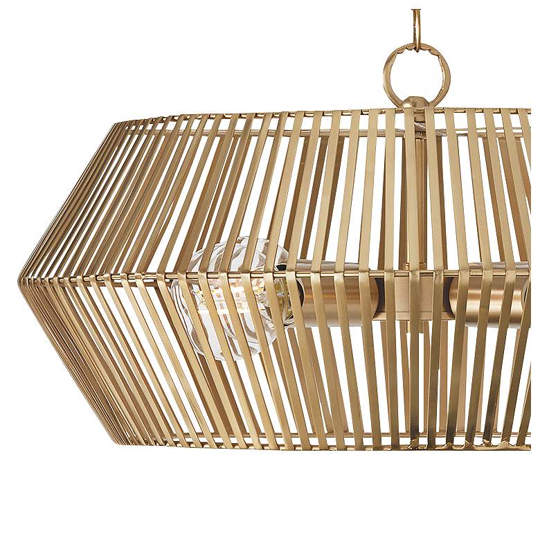 Image 4 Capital Kaiya 22" Wide Matte Brass 4-Light Pendant more views