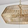 5_Capital Kaiya 22" Wide Matte Brass 4-Light Pendant more views