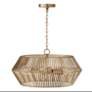 6_Capital Kaiya 22" Wide Matte Brass 4-Light Pendant more views