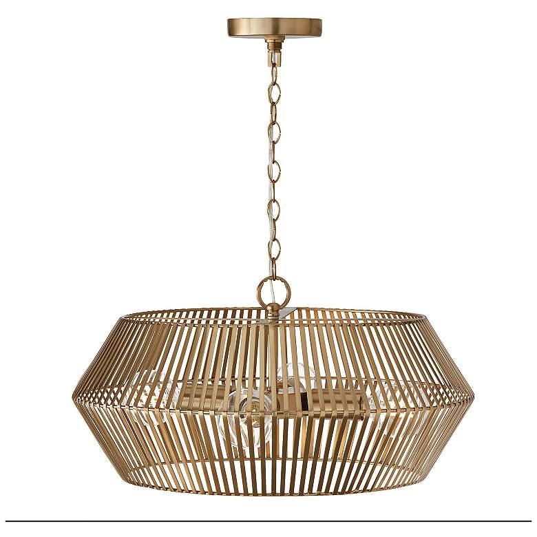 Image 7 Capital Kaiya 22" Wide Matte Brass 4-Light Pendant more views
