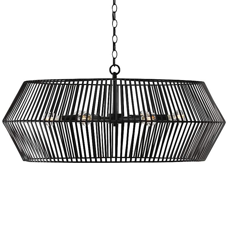 Image 2 Capital Kaiya 31" Wide Matte Black 6-Light Chandelier