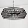 1_Capital Kaiya 31" Wide Matte Black 6-Light Chandelier