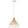 Capital Kali 14" Wide Matte White Pendant Light