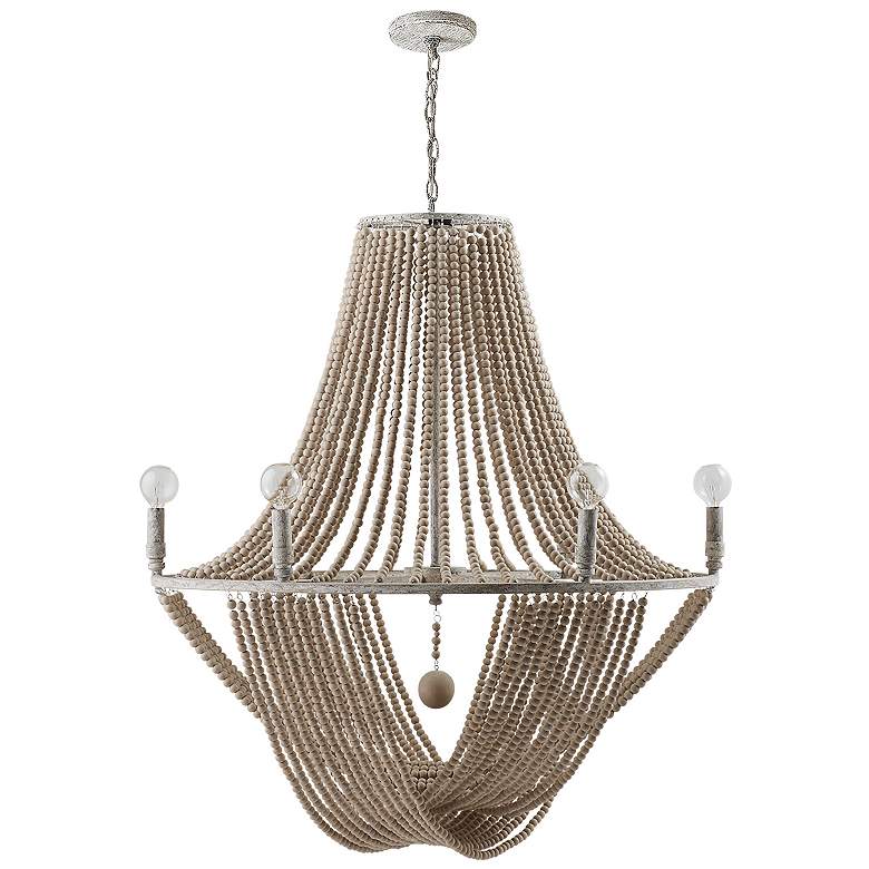 Image 1 Capital Kayla 28 1/2" Wide Mystic Sand 6-Light Chandelier
