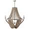Capital Kayla 28 1/2" Wide Mystic Sand 6-Light Chandelier