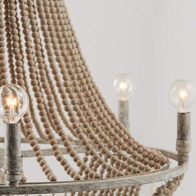 Image 3 Capital Kayla 28 1/2" Wide Mystic Sand 6-Light Chandelier more views