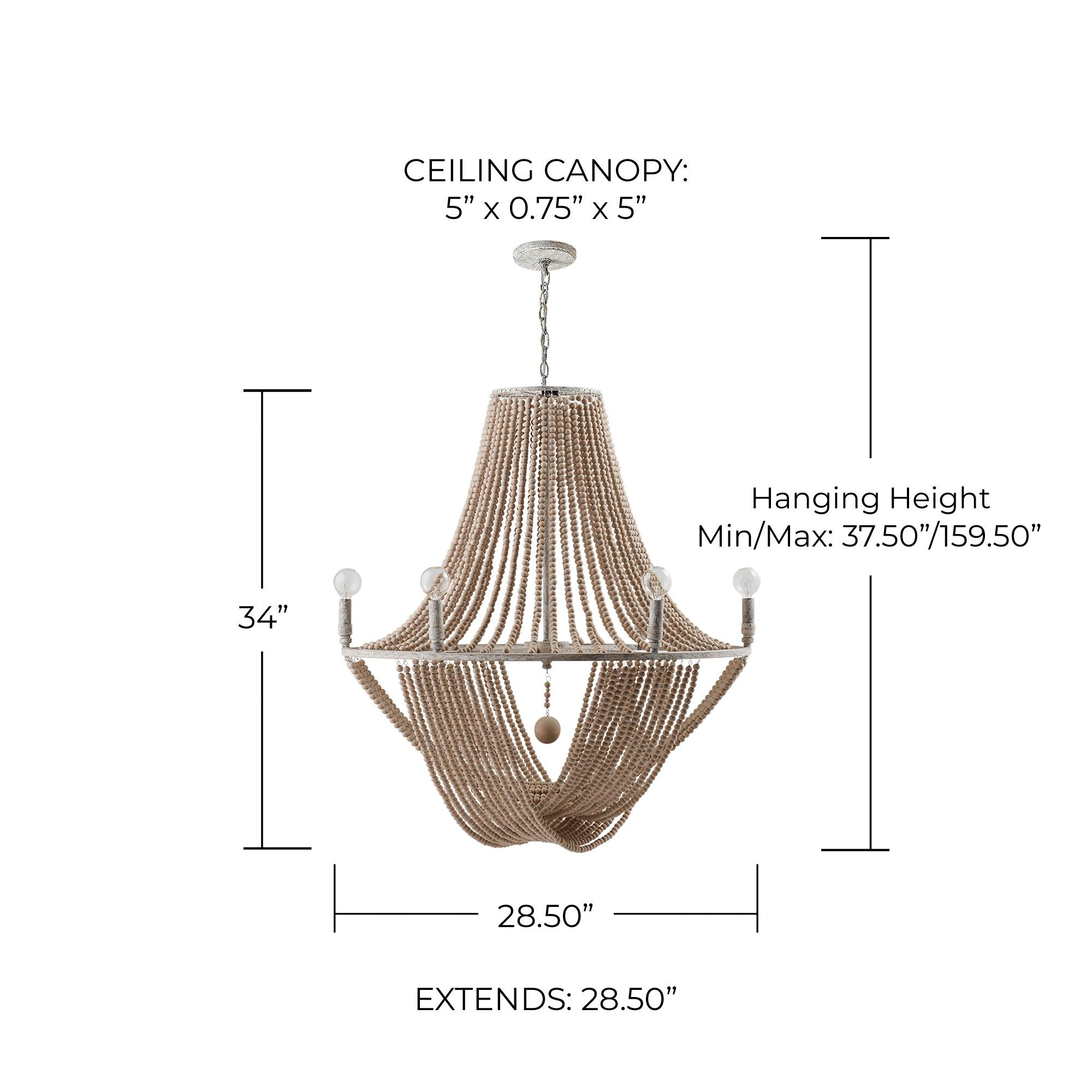 Image 4 Capital Kayla 28 1/2" Wide Mystic Sand 6-Light Chandelier more views