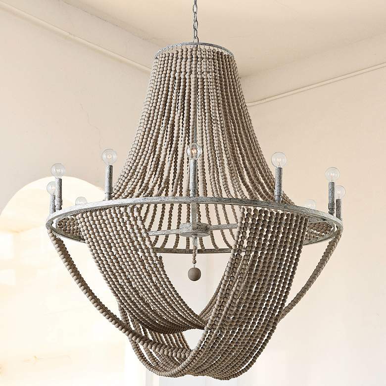 Image 2 Capital Kayla 42" Wide Mystic Sand 12-Light Chandelier