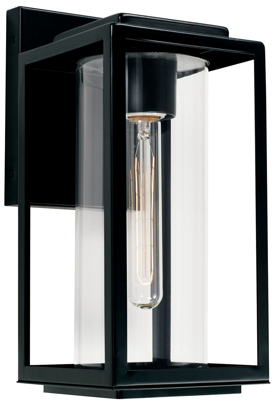 Image 2 Capital Kessler 13 1/4" High Matte Black Outdoor Wall Light