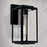 1_Capital Kessler 13 1/4" High Matte Black Outdoor Wall Light