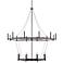 Capital Lancaster 60" Wide Black Iron 20-Light Chandelier